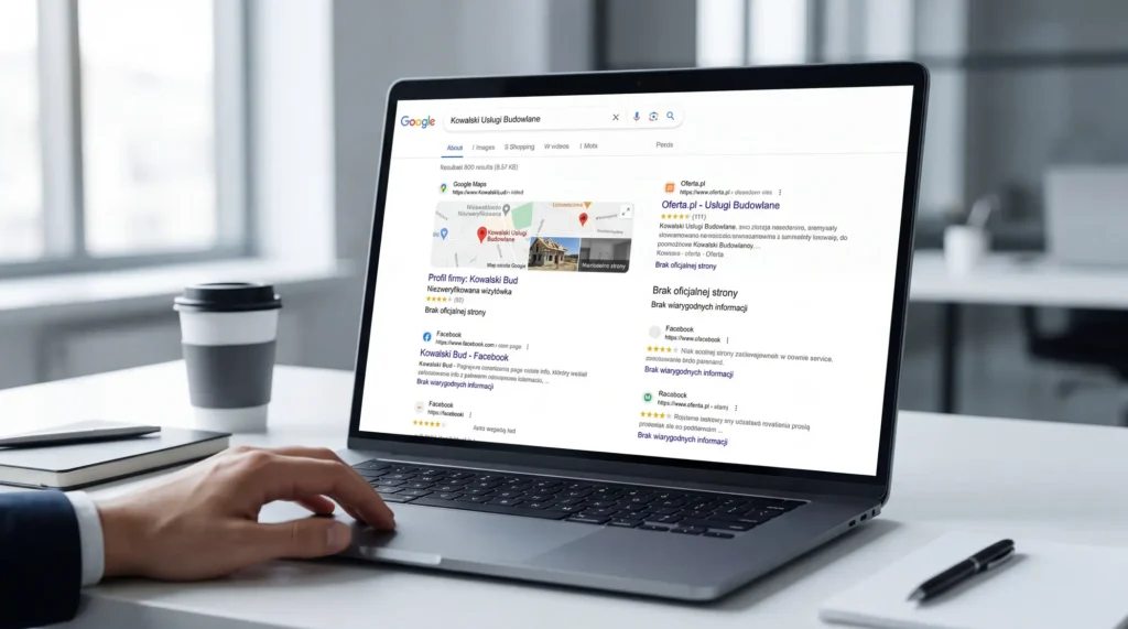 Brak strony internetowej i utrata klientów w firmie