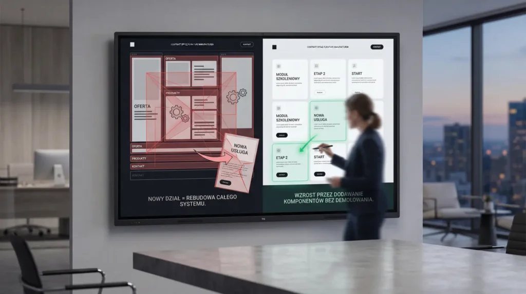 Strona, której nie trzeba budować od nowa co 3 lata. Podejście modularne w praktyce